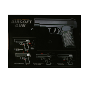 تفنگ اسباب بازی کلت فلزی ساچمه ای ایرسافت گان مدل AIRSOFT GUN V8 -اسباب بازی
